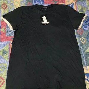 NWT boohooMAN Men's Camouflage Contrast Sleeve Tee